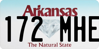 AR license plate 172MHE