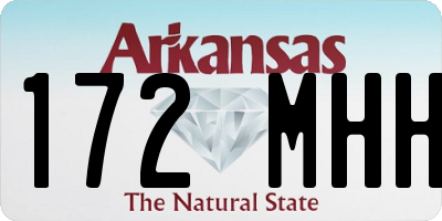 AR license plate 172MHH