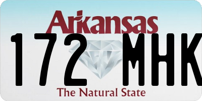 AR license plate 172MHK