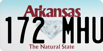 AR license plate 172MHU