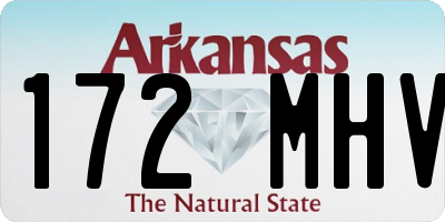 AR license plate 172MHV