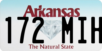 AR license plate 172MIH