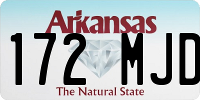 AR license plate 172MJD