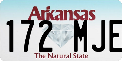 AR license plate 172MJE