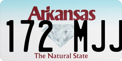 AR license plate 172MJJ