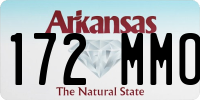 AR license plate 172MMO