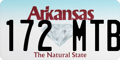 AR license plate 172MTB