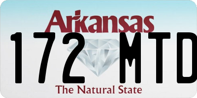 AR license plate 172MTD