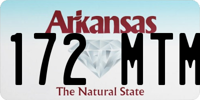 AR license plate 172MTM