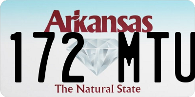 AR license plate 172MTU