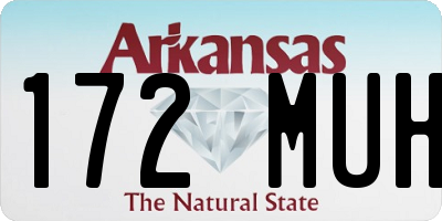 AR license plate 172MUH