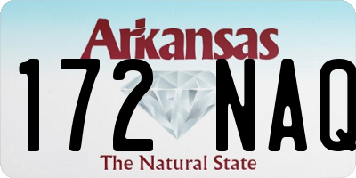 AR license plate 172NAQ