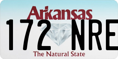 AR license plate 172NRE
