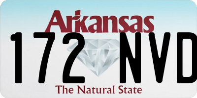 AR license plate 172NVD
