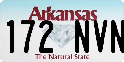 AR license plate 172NVN