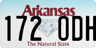AR license plate 172ODH