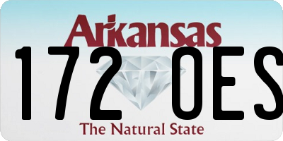 AR license plate 172OES