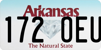 AR license plate 172OEU