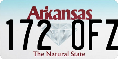 AR license plate 172OFZ