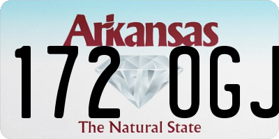 AR license plate 172OGJ