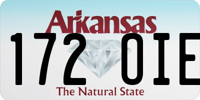 AR license plate 172OIE