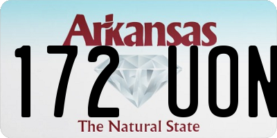 AR license plate 172UON