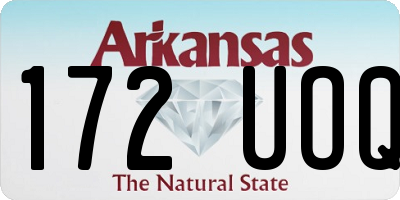 AR license plate 172UOQ