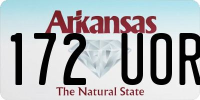 AR license plate 172UOR