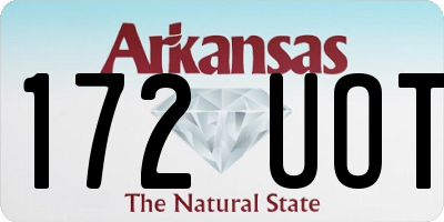 AR license plate 172UOT