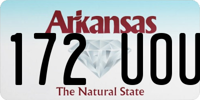 AR license plate 172UOU