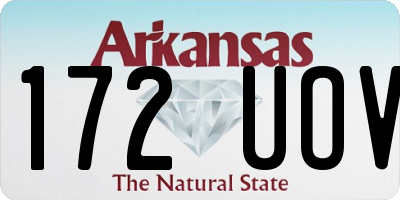 AR license plate 172UOV