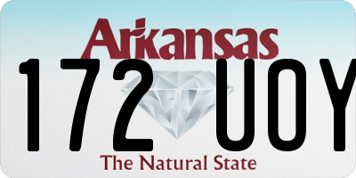 AR license plate 172UOY