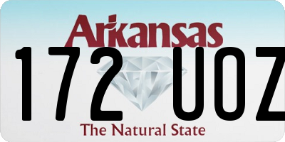 AR license plate 172UOZ