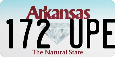 AR license plate 172UPE