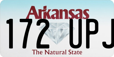 AR license plate 172UPJ