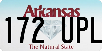 AR license plate 172UPL