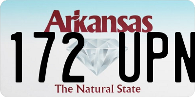 AR license plate 172UPN