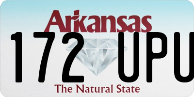 AR license plate 172UPU
