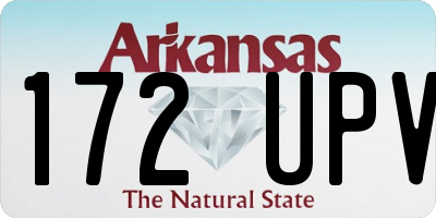 AR license plate 172UPV