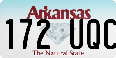 AR license plate 172UQC