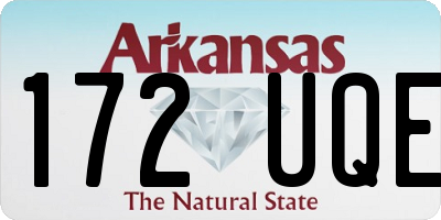 AR license plate 172UQE