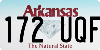 AR license plate 172UQF