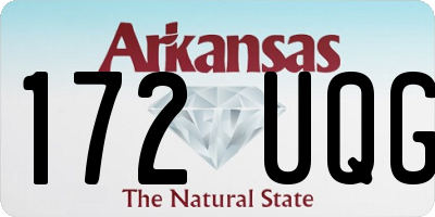 AR license plate 172UQG