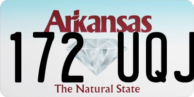 AR license plate 172UQJ