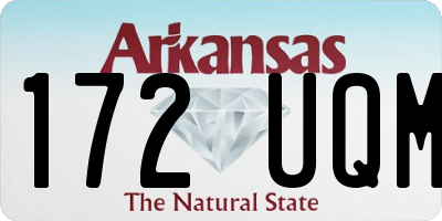 AR license plate 172UQM