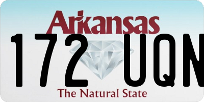 AR license plate 172UQN