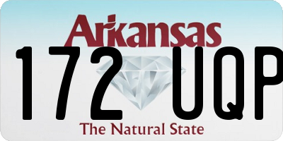 AR license plate 172UQP