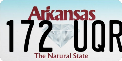 AR license plate 172UQR