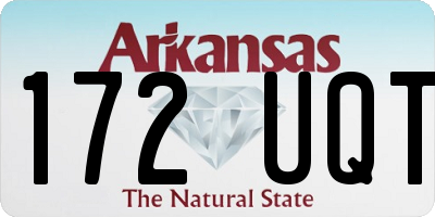 AR license plate 172UQT