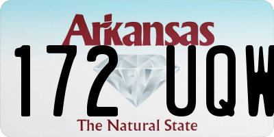 AR license plate 172UQW